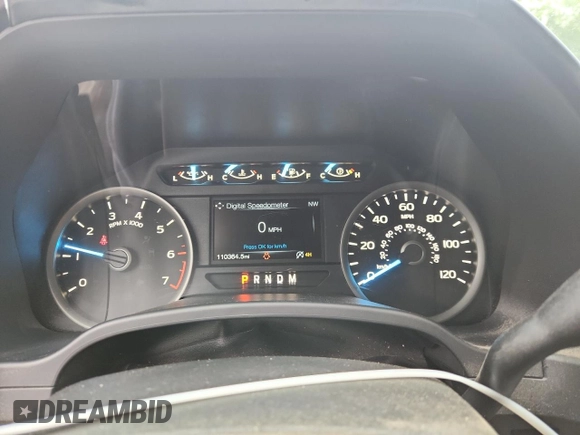 2018 Ford F-150 XL with VIN 1FTEW1E57JFC16425, listed as a Copart auction lot 61947945 with 110,364 mi miles and Salvage title. Bid and sale history available at DreamBid. Image 9.