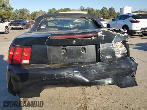2004 Ford Mustang Deluxe with VIN 1FAFP44664F208419, listed as a Copart auction lot 46318695 with 151,942 mi miles and Salvage Title. Bid and sale history available at carsss.com. Image 6.