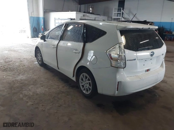 2012 Toyota Prius v Two with VIN JTDZN3EU9C3185934, listed as a IAAI auction lot 42019970 with 1 mi miles. Bid and sale history available at carsss.com. Image 3.