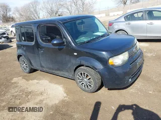 2012 Nissan Cube 1.8 S with VIN JN8AZ2KR4CT255579, listed as a IAAI auction lot 41617628 with 154,553 mi miles. Bid and sale history available at carsss.com. Image 1.