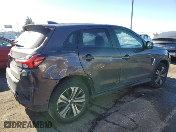 2022 Mitsubishi Outlander SE with VIN JA4APVAU2NU007556, listed as a Copart auction lot 88945175 with 108,511 mi miles and Salvage title. Bid and sale history available at DreamBid. Image 3.