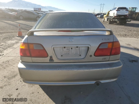 2000 Honda Civic EX with VIN 1HGEJ8644YL028293, listed as a Copart auction lot 47086695 with 278,884 mi miles and Salvage Title. Bid and sale history available at carsss.com. Image 6.