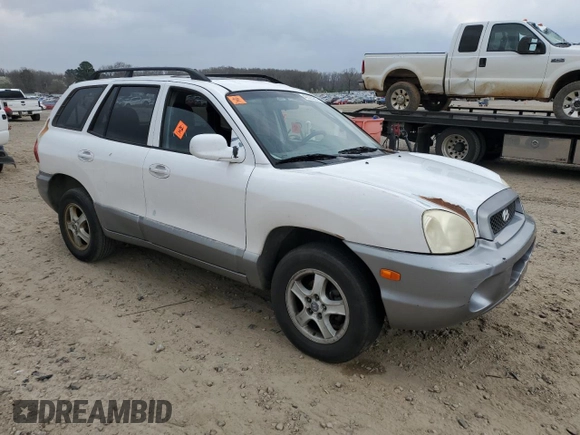 2002 Hyundai Santa Fe GLS with VIN KM8SC13D72U291088, listed as a Copart auction lot 49325285 with 218,046 mi miles and Salvage Title. Bid and sale history available at carsss.com. Image 4.