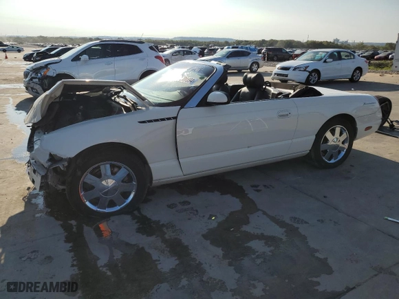2002 Ford Thunderbird w/Hardtop Premium with VIN 1FAHP60A52Y115214, listed as a Copart auction lot 70801894 with 0 mi miles and Salvage Title. Bid and sale history available at carsss.com. Image 1.