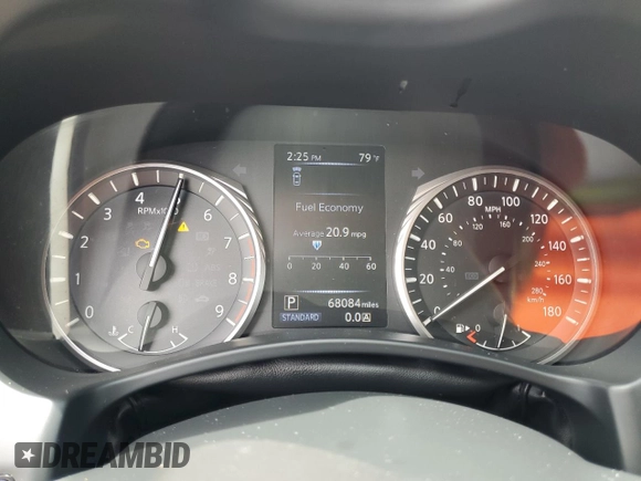 2019 Infiniti Q50 Luxe with VIN JN1EV7AP8KM543039, listed as a Copart auction lot 61196104 with 68,084 mi miles and Non repairable. Bid and sale history available at DreamBid. Image 9.
