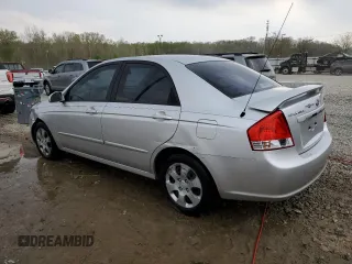 2009 Kia Spectra EX with VIN KNAFE221595657550, listed as a Copart auction lot 52805205 with 95,777 mi miles and Salvage Title. Bid and sale history available at DreamBid. Image 2.