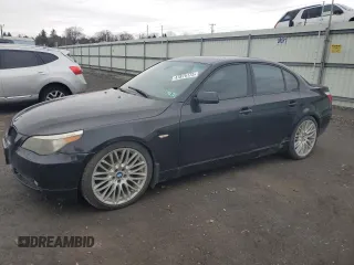 2005 BMW 5 Series 545i with VIN WBANB33515CN67474, listed as a Copart auction lot 47875175 with Not Provided miles and Salvage Title. Bid and sale history available at carsss.com. Image 1.