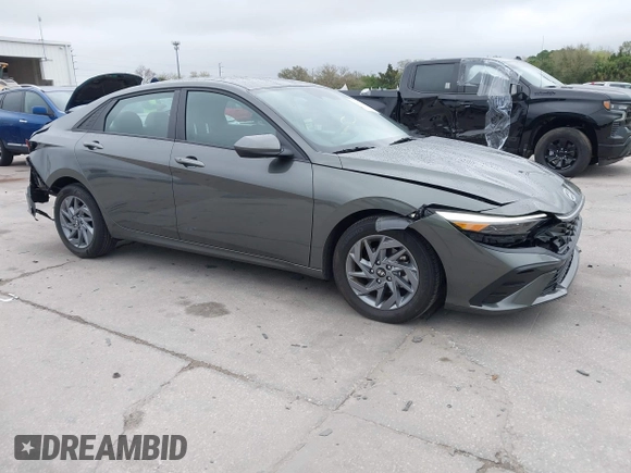 2024 Hyundai Elantra SEL with VIN KMHLM4DG8RU801681, listed as a IAAI auction lot 41629800 with 13,125 mi miles. Bid and sale history available at carsss.com. Image 1.