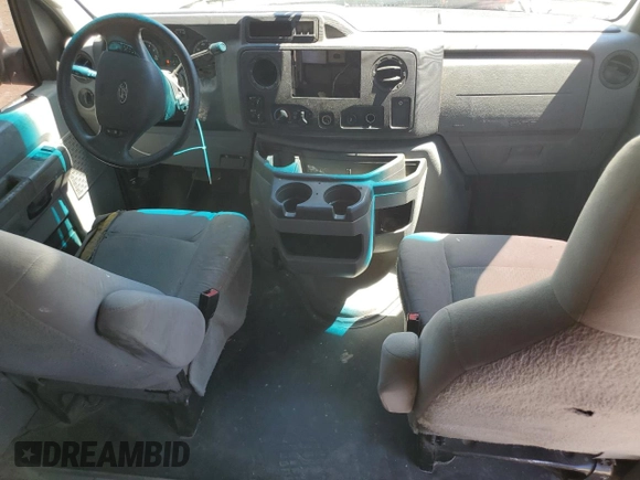 2012 Ford Econoline Passenger XL with VIN 1FBSS3BS8CDB20584, listed as a Copart auction lot 49483935 with 176,388 mi miles and Salvage Title. Bid and sale history available at DreamBid. Image 8.
