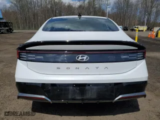 2025 Hyundai Sonata SEL with VIN KMHL64JAXSA436485, listed as a Copart auction lot 54307825 with 11,358 mi miles and Clean Title. Bid and sale history available at carsss.com. Image 6.
