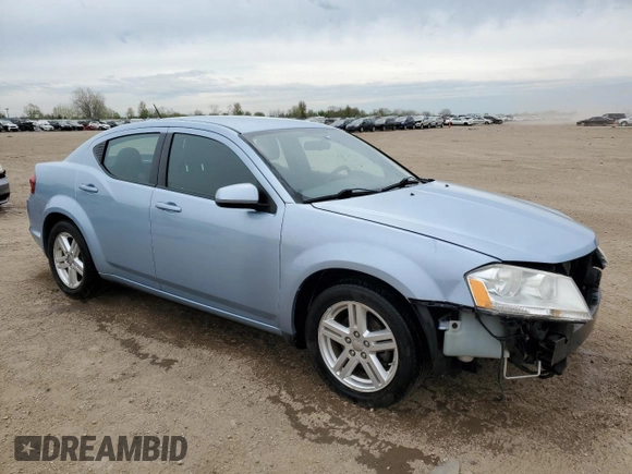 2013 Dodge Avenger SXT with VIN 1C3CDZCB9DN572815, listed as a Copart auction lot 54916285 with 123,010 mi miles and Salvage title. Bid and sale history available at DreamBid. Image 4.