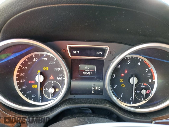 2015 Mercedes-Benz GL-Class GL 450 with VIN 4JGDF6EE6FA565150, listed as a Copart auction lot 40194783 with 106,421 mi miles. Bid and sale history available at carsss.com. Image 9.