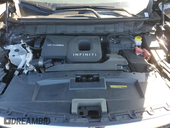 2025 Infiniti QX60 Luxe with VIN 5N1AL1FS0SC336139, listed as a Copart auction lot 47899355 with 3,100 mi miles and Salvage title. Bid and sale history available at DreamBid. Image 12.