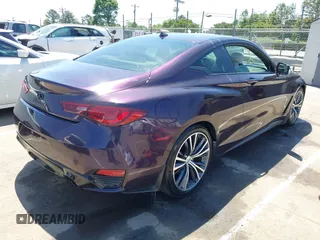 2018 Infiniti Q60 Luxe with VIN JN1EV7EK7JM340821, listed as a IAAI auction lot 42139185 with 59,407 mi miles and . Bid and sale history available at DreamBid. Image 4.