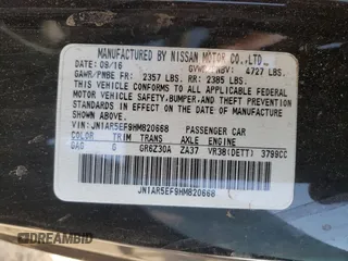 2017 Nissan GT-R Premium z VIN JN1AR5EF9HM820668, wystawiony jako Copart lot #45260784 z przebiegiem 32 460 mil mil oraz Szkoda całkowita • Salvage title. Historia ofert i sprzedaży dostępna na DreamBid. Obrazek 13.