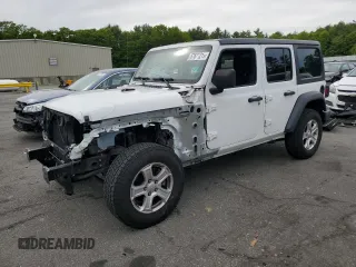 2018 Jeep Wrangler Unlimited Sport z VIN 1C4HJXDGXJW122556, wystawiony jako Copart lot #57671215 z przebiegiem 56 804 mil mil oraz Szkoda całkowita • Salvage title. Historia ofert i sprzedaży dostępna na DreamBid. Obrazek 1.