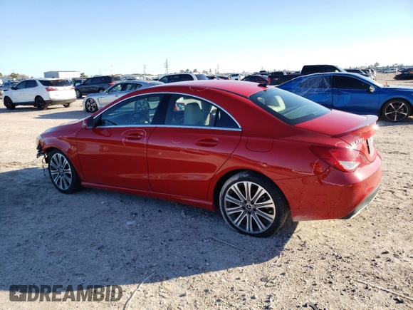2018 Mercedes-Benz CLA 250 with VIN WDDSJ4EB6JN652106, listed as a Copart auction lot 79602253 with 43,998 mi miles and . Bid and sale history available at DreamBid. Image 2.