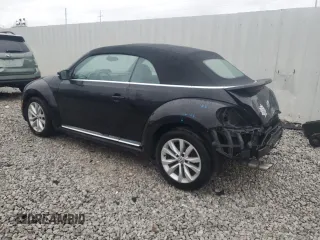2015 Volkswagen Beetle with VIN 3VW5A7AT5FM812966, listed as a Copart auction lot 80741484 with 51,089 mi miles and Salvage Title. Bid and sale history available at DreamBid. Image 2.