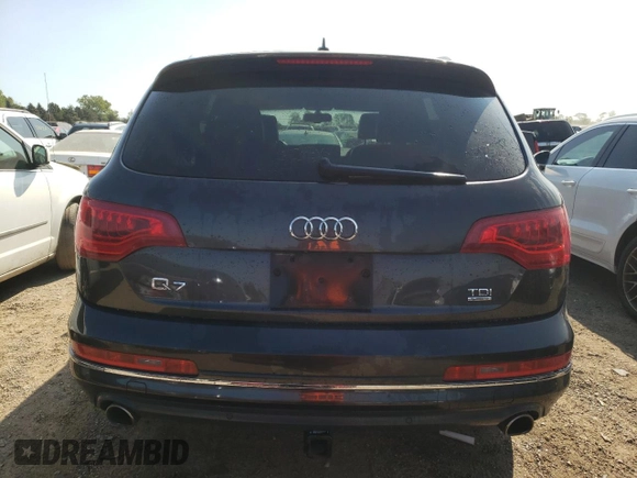 2013 Audi Q7 Premium Plus with VIN WA1LMAFE8DD011475, listed as a Copart auction lot 64720144 with 125,632 mi miles and Salvage title. Bid and sale history available at DreamBid. Image 6.
