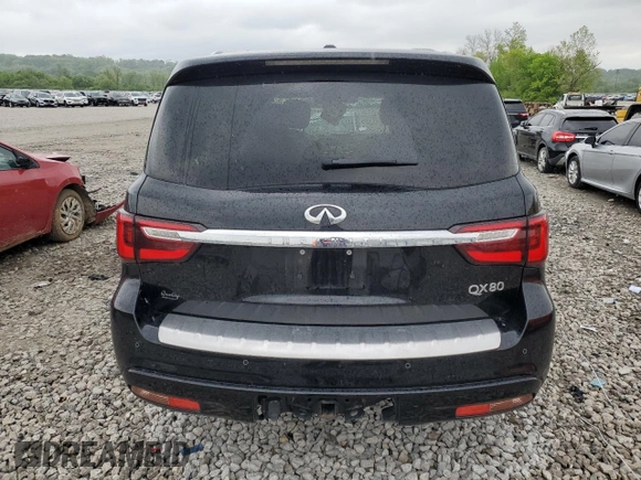 2019 Infiniti QX80 Luxe z VIN JN8AZ2NE4K9233361, wystawiony jako Copart lot #55152495 z przebiegiem 100 382 mil mil oraz Szkoda całkowita • Salvage title. Historia ofert i sprzedaży dostępna na DreamBid. Obrazek 6.