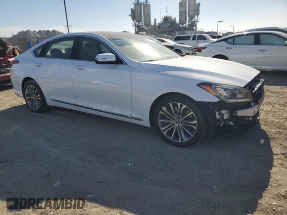 2017 Genesis G80 3.8L with VIN KMHGN4JE1HU190490, listed as a Copart auction lot 83115594 with 67,108 mi miles and Salvage Title. Bid and sale history available at DreamBid. Image 4.