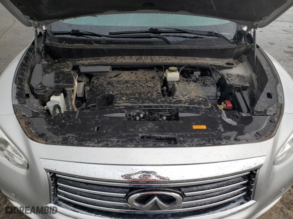 2013 Infiniti JX35 with VIN 5N1AL0MM2DC352392, listed as a Copart auction lot 69076274 with 126,629 mi miles and Salvage Title. Bid and sale history available at carsss.com. Image 12.