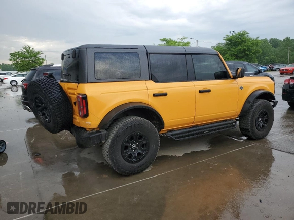 2022 Ford Bronco с VIN 1FMEE5DP5NLB51641, выставлен на аукционе Copart как лот 56281205 с пробегом 37 683 миль миль и Списание • Salvage title. История ставок и продаж доступна на DreamBid. Изображение 3.