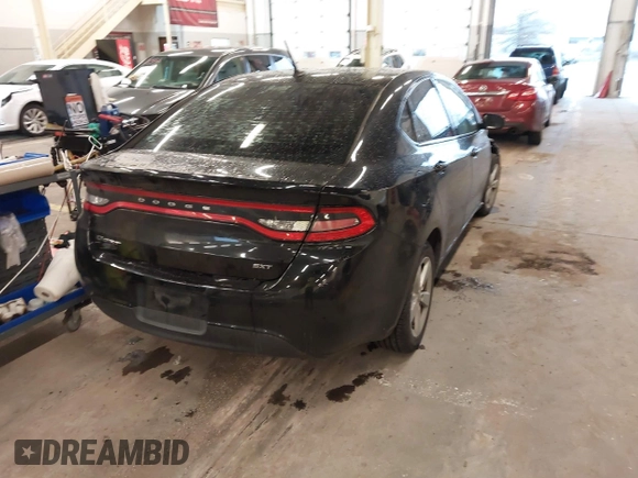 2015 Dodge Dart SXT with VIN 1C3CDFBB3FD251488, listed as a IAAI auction lot 41182708 with 115,184 mi miles. Bid and sale history available at carsss.com. Image 4.