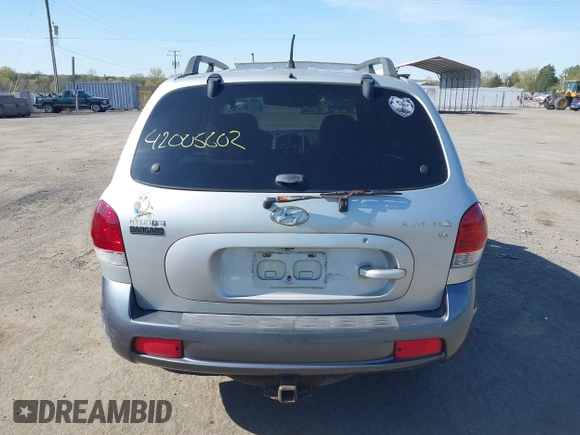 2006 Hyundai Santa Fe GLS with VIN KM8SC13D96U071585, listed as a IAAI auction lot 42005602 with 195,143 mi miles. Bid and sale history available at carsss.com. Image 15.