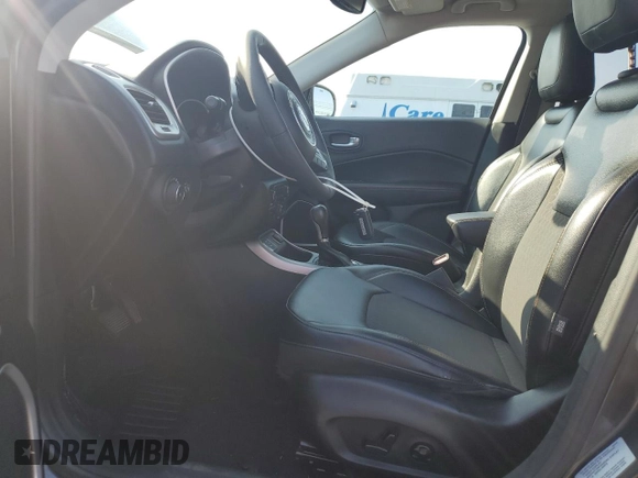 2017 Jeep Compass Latitude with VIN 3C4NJCBB0HT647547, listed as a Copart auction lot 59615635 with 53,827 mi miles and Salvage title. Bid and sale history available at DreamBid. Image 7.