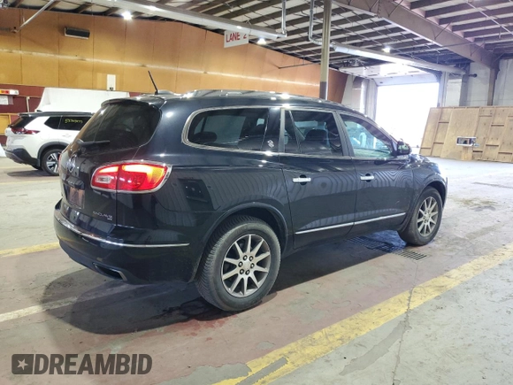 2017 Buick Enclave Leather with VIN 5GAKVBKD7HJ117975, listed as a Copart auction lot 54168815 with 126,300 mi miles and Salvage Title. Bid and sale history available at DreamBid. Image 3.