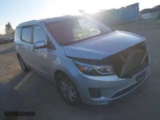 2016 Kia Sedona LX with VIN KNDMB5C14G6162721, listed as a IAAI auction lot 41368817 with 159,067 mi miles. Bid and sale history available at carsss.com. Image 1.
