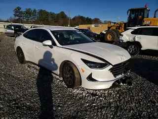 2022 Hyundai Sonata Hybrid Blue with VIN KMHL24JJ1NA037920, listed as a Copart auction lot 84600364 with 42,393 mi miles and Salvage Title. Bid and sale history available at carsss.com. Image 14.