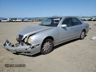 2000 Mercedes-Benz E-Class with VIN WDBJF65J4YB159268, listed as a Copart auction lot 50923115 with 127,650 mi miles and Salvage Title. Bid and sale history available at carsss.com. Image 1.