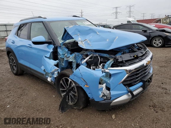 2024 Chevrolet TrailBlazer LT with VIN KL79MPSL4RB135430, listed as a Copart auction lot 80731624 with 2,192 mi miles and Salvage Title. Bid and sale history available at DreamBid. Image 4.