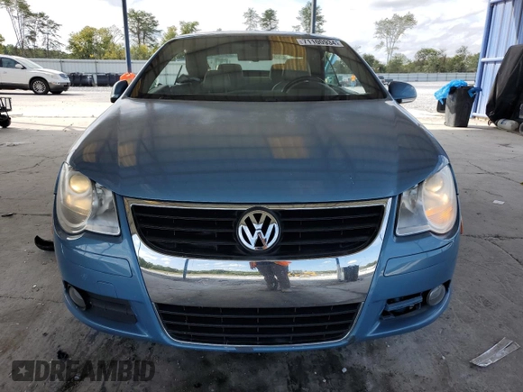 2007 Volkswagen Eos 2.0T with VIN WVWDA71FX7V044241, listed as a Copart auction lot 71100934 with 155,308 mi miles and Salvage Title. Bid and sale history available at DreamBid. Image 5.