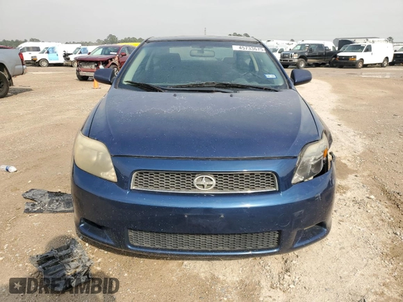 2005 Scion tC with VIN JTKDE177450043414, listed as a Copart auction lot 45733675 with 297,528 mi miles and Salvage Title. Bid and sale history available at carsss.com. Image 5.