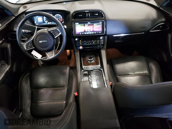 2018 Jaguar F-Pace 35t Prestige with VIN SADCK2EV7JA252724, listed as a Copart auction lot 71237194 with 50,582 mi miles and Salvage title. Bid and sale history available at DreamBid. Image 8.