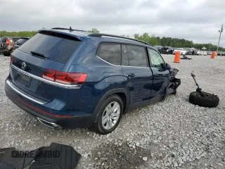 2021 Volkswagen Atlas S with VIN 1V2AP2CA7MC530601, listed as a Copart auction lot 51299205 with 81,823 mi miles and Salvage title. Bid and sale history available at DreamBid. Image 3.