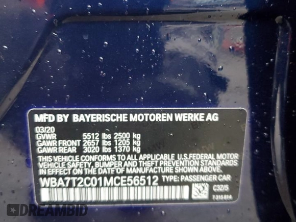 2021 BMW 7 Series 740i z VIN WBA7T2C01MCE56512, wystawiony jako Copart lot #42575055 z przebiegiem 32 143 mil mil oraz Szkoda całkowita • Salvage title. Historia ofert i sprzedaży dostępna na DreamBid. Obrazek 12.