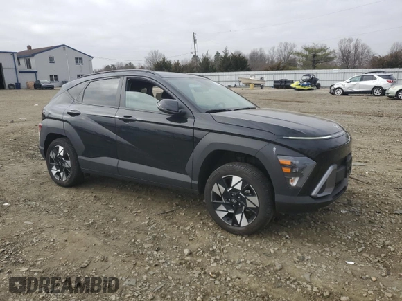 2024 Hyundai Kona SEL with VIN KM8HBCAB0RU083557, listed as a Copart auction lot 48513655 with 15,131 mi miles and Salvage Title. Bid and sale history available at carsss.com. Image 4.