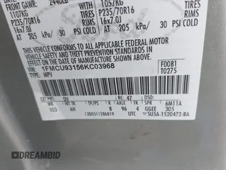 2006 Ford Escape XLT с VIN 1FMCU93156KC03968, выставлен на аукционе IAAI как лот 42441131 с пробегом 279 314 миль миль и . История ставок и продаж доступна на DreamBid. Изображение 9.