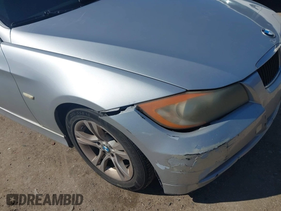 2008 BMW 3 Series 328i with VIN WBAVA37598NL56755, listed as a IAAI auction lot 41668770 with 170,122 mi miles. Bid and sale history available at carsss.com. Image 6.