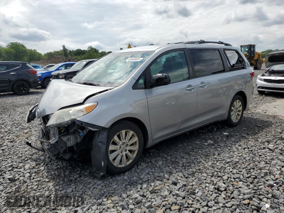 2015 Toyota Sienna LE with VIN 5TDJK3DC8FS104777, listed as a Copart auction lot 63440925 with 195,962 mi miles and Salvage title. Bid and sale history available at DreamBid. Image 1.