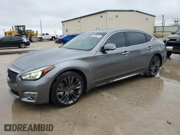 2018 Infiniti Q70 Luxe with VIN JN1BY1PP6JM330765, listed as a Copart auction lot 86396874 with 80,950 mi miles and Clean title. Bid and sale history available at DreamBid. Image 1.
