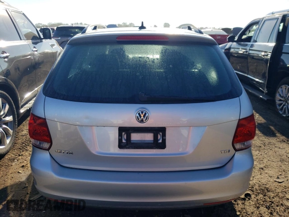 2014 Volkswagen Jetta SportWagen TDI w/Sunroof & Nav with VIN 3VWPL7AJXEM616974, listed as a Copart auction lot 73279654 with 102,398 mi miles and Salvage Title. Bid and sale history available at carsss.com. Image 6.