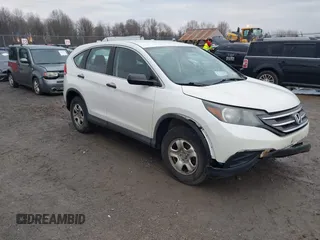 2014 Honda CR-V LX with VIN 5J6RM4H30EL114694, listed as a IAAI auction lot 41123860 with 153,896 mi miles. Bid and sale history available at carsss.com. Image 1.