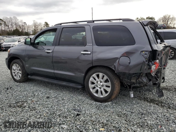 2016 Toyota Sequoia Platinum with VIN 5TDDW5G19GS141944, listed as a Copart auction lot 85374424 with 163,072 mi miles and Salvage Title. Bid and sale history available at carsss.com. Image 2.