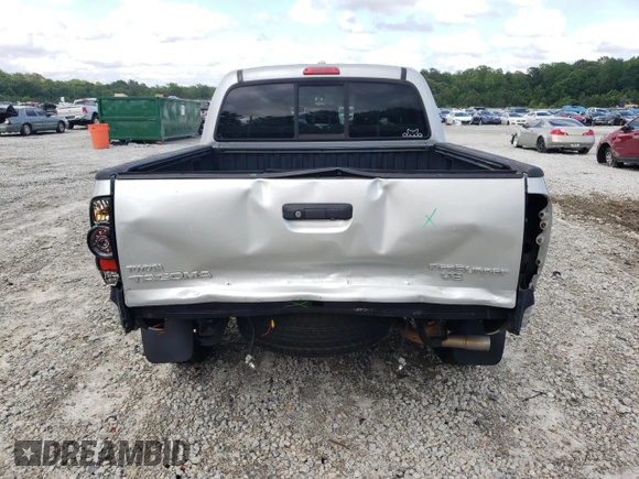 2010 Toyota Tacoma PreRunner with VIN 3TMJU4GNXAM094419, listed as a Copart auction lot 57757185 with 201,490 mi miles and Salvage title. Bid and sale history available at DreamBid. Image 6.