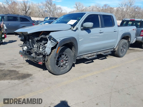 2023 Nissan Frontier SV with VIN 1N6ED1EK2PN633278, listed as a IAAI auction lot 41854671 with 59,549 mi miles and . Bid and sale history available at DreamBid. Image 18.